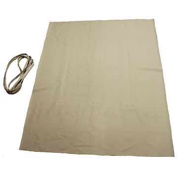 Hemel P1800 coupe geperforeerd wit vinyl dakbekleding