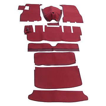 Mattenset P1800S rood complete set 10 delen  RHD 
