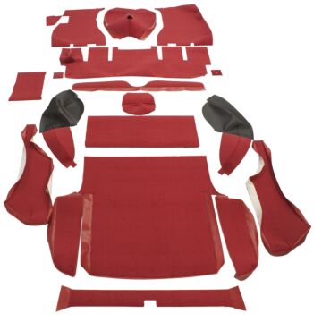 Mattenset P1800ES velours zwart complete set