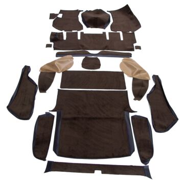 Mattenset P1800ES velours bruin complete set