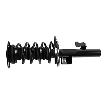 schokbreker set met veer en veerpoot lager S60 V60 compleet klaar voor montage veerpoot rechts