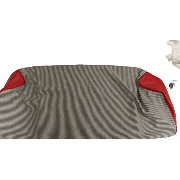 Bekleding 445 achterbankhoes zitting rood-grijs 215-153 219-174