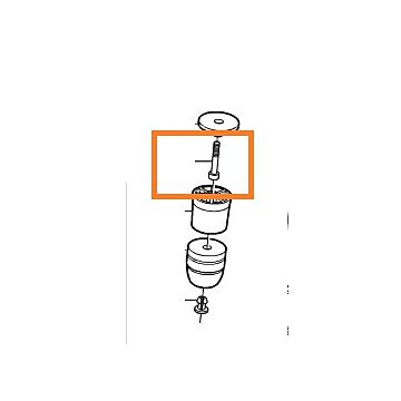 Bout Schokbreker Achteras Boven Bovenaan FWD Volvo 850 - S70 - V70 - C70