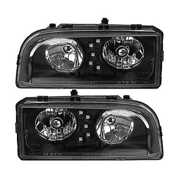 Koplamp zwarte styling L&R VOLVO 850