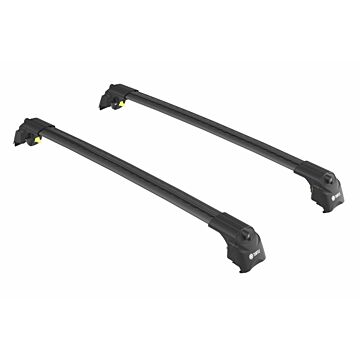 Dakdragers zwart voor aan roofrail/dakrail  Volvo V60 2008-2017 6 max 75kg dakrail  wing vorm  voor weinig windgeruis