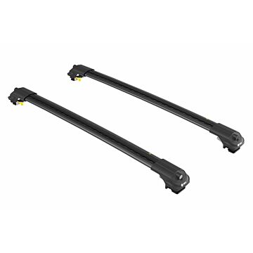 Dakdragers zwart voor aan roofrail/dakrail  Volvo XC70 1997-2016  max 75kg dakrail  wing vorm  voor weinig windgeruis