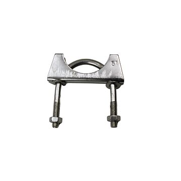 Uitlaat klem 51 mm RVS