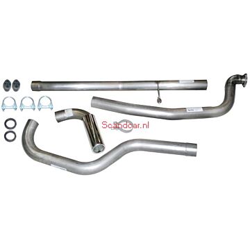 Uitlaatset 240 TURBO RVS 3inch 1981+ (zonder katalysator) niet meer leverbaar