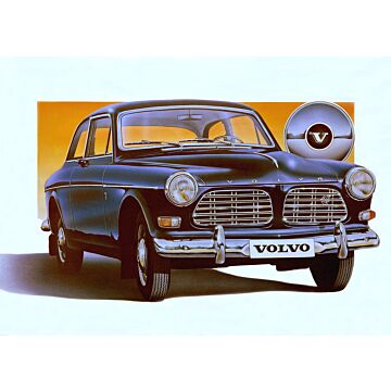 Poster amazon blue airbrush retro poster 