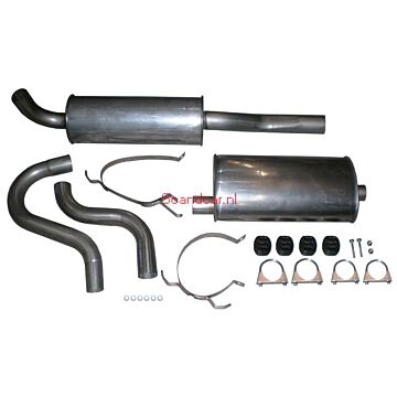 Uitlaatset 940 GLT16V RVS B234F B230FT lage druk turbo B230K (vanaf Katalysator)