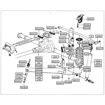 Asse Posteriore Volvo PV 544