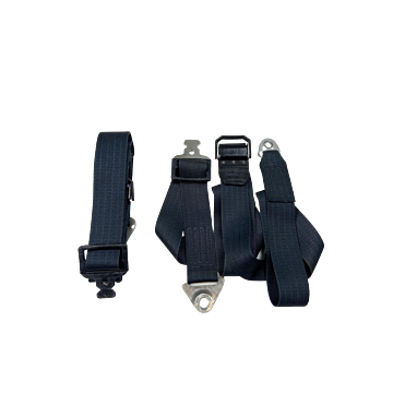 Set di cinture di sicurezza anteriori nere per Volvo 140/164, set da 2 pezzi