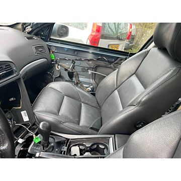 Set di sedili anteriori e posteriori in pelle per Volvo V70, interno in pelle grigio scuro