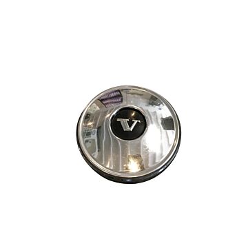 Copricerchio cromo/nero, Tappo mozzo, Originale Volvo, Volvo PV+Amazon+P1800+140 1964+, 670437, Usato