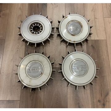 Copricerchio Volvo, Set, 14 Pollici, Coprimozzo, Copertura Ruota, Cappuccio Mozzo, Volvo 740, Serie 240, 242, 244, 245, Usato