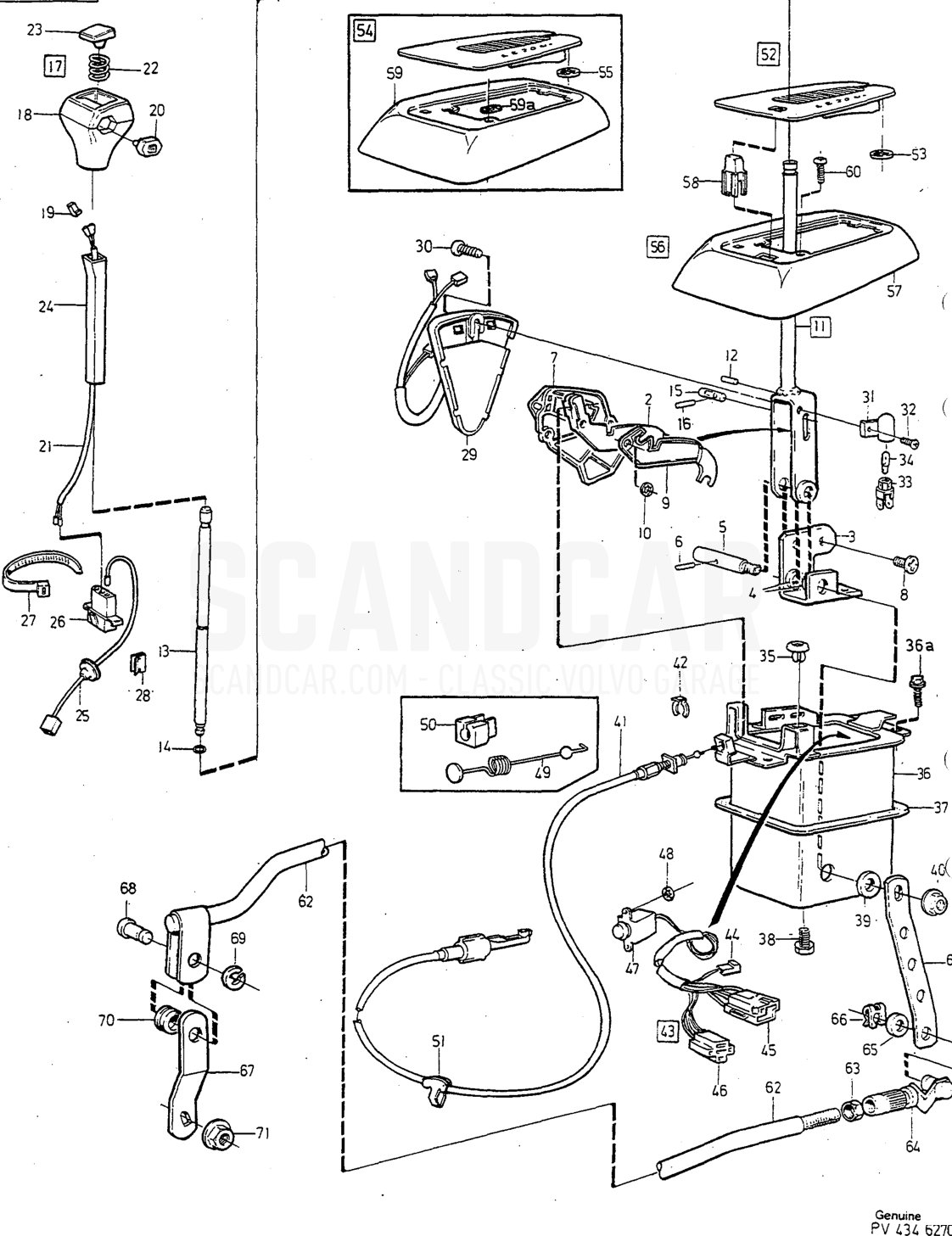 Trasmissione, pagina 604 - disegno esploso, Volvo serie 240 dal 1988