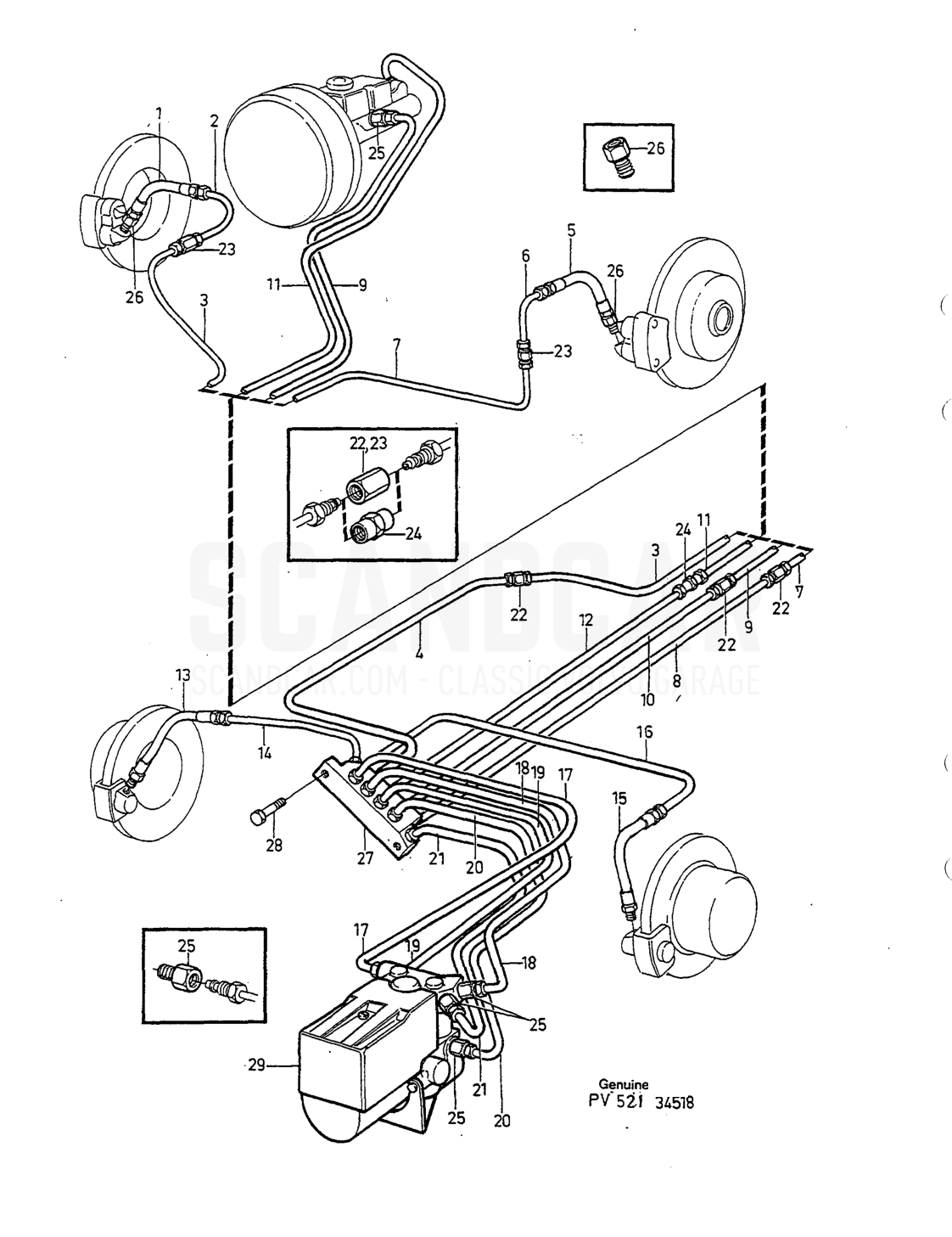 BREMSROHR MIT EINBAUTEILEN ABS