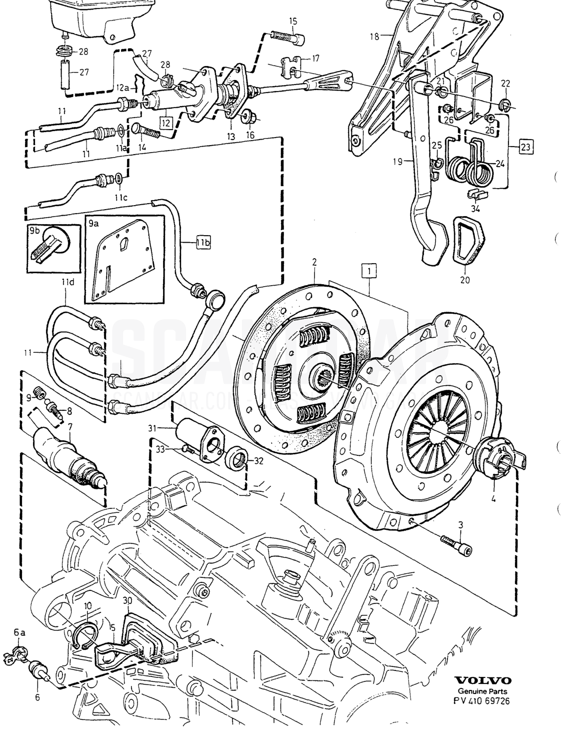 Altri ricambi, pagina 574 - disegno esploso, Volvo serie 850