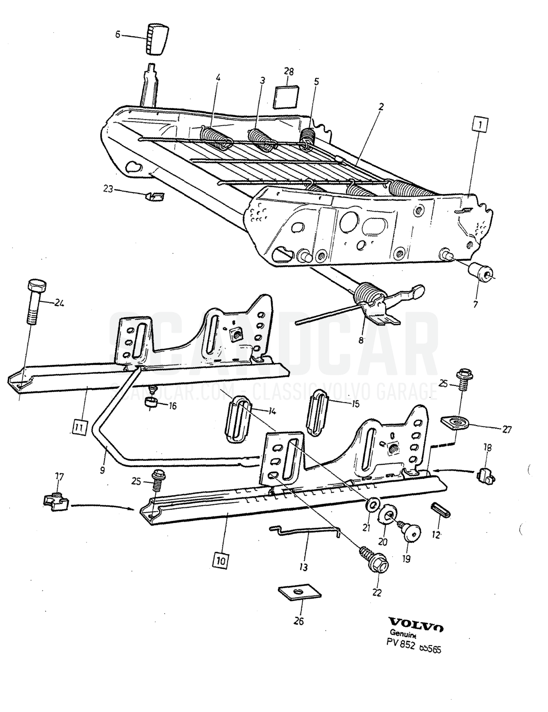 Carrozzeria e interni, pagina 1564 - disegno esploso, Volvo serie 940-960 dal 1994