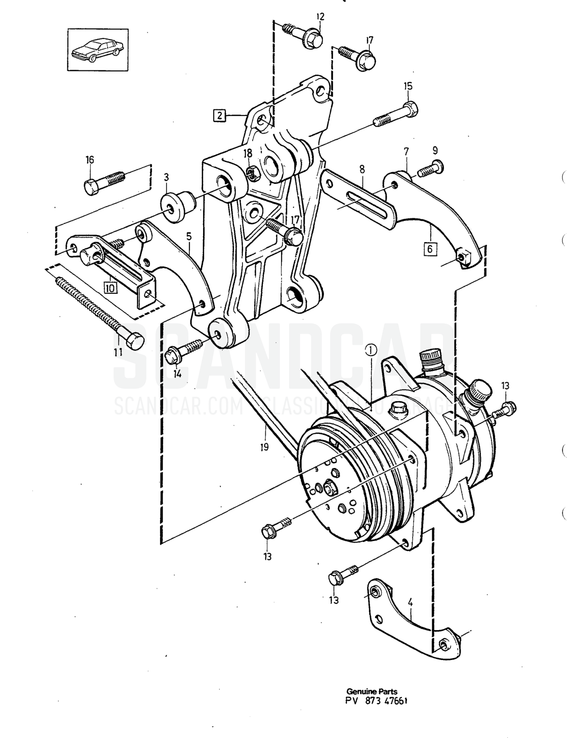 Carrozzeria e interni, pagina 1762 - disegno esploso, Volvo serie 940-960 dal 1994
