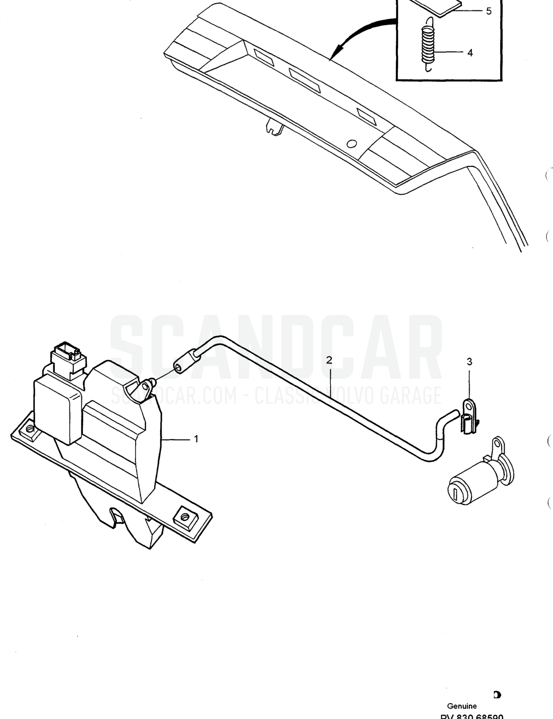 960/S90 Executive, pagina 2028 - disegno esploso, Volvo serie 940-960 dal 1994
