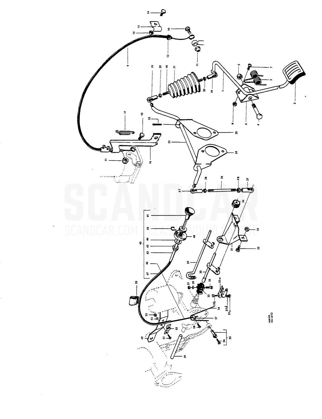 Throttle control, RHD