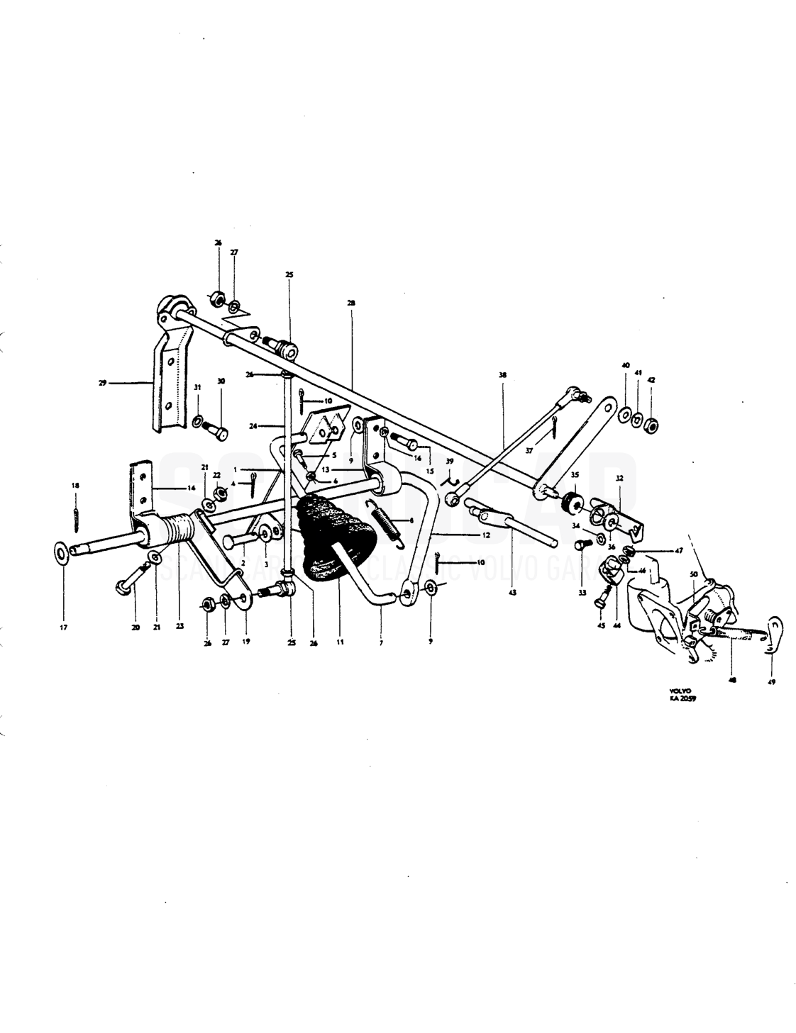 Throttle linkage, LHD Anmärlcning