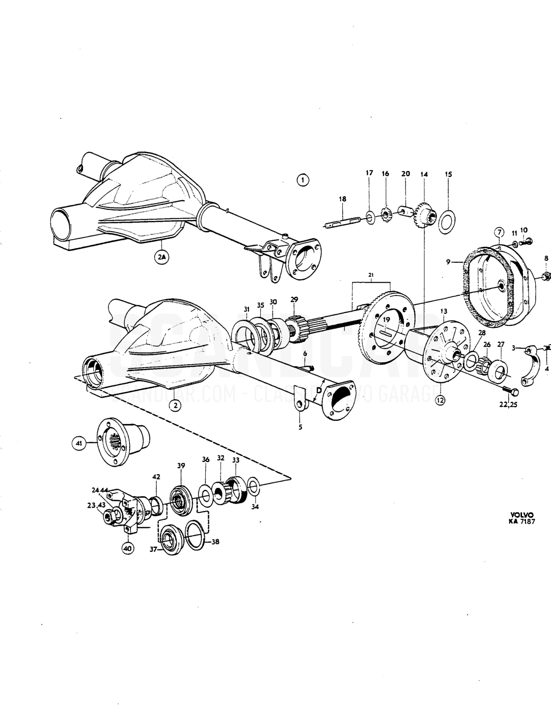 Rear axle