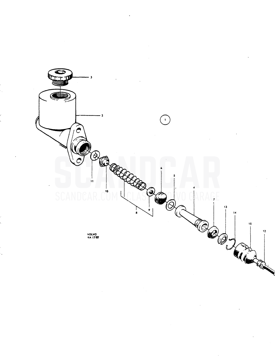 Wheel unit cylinder