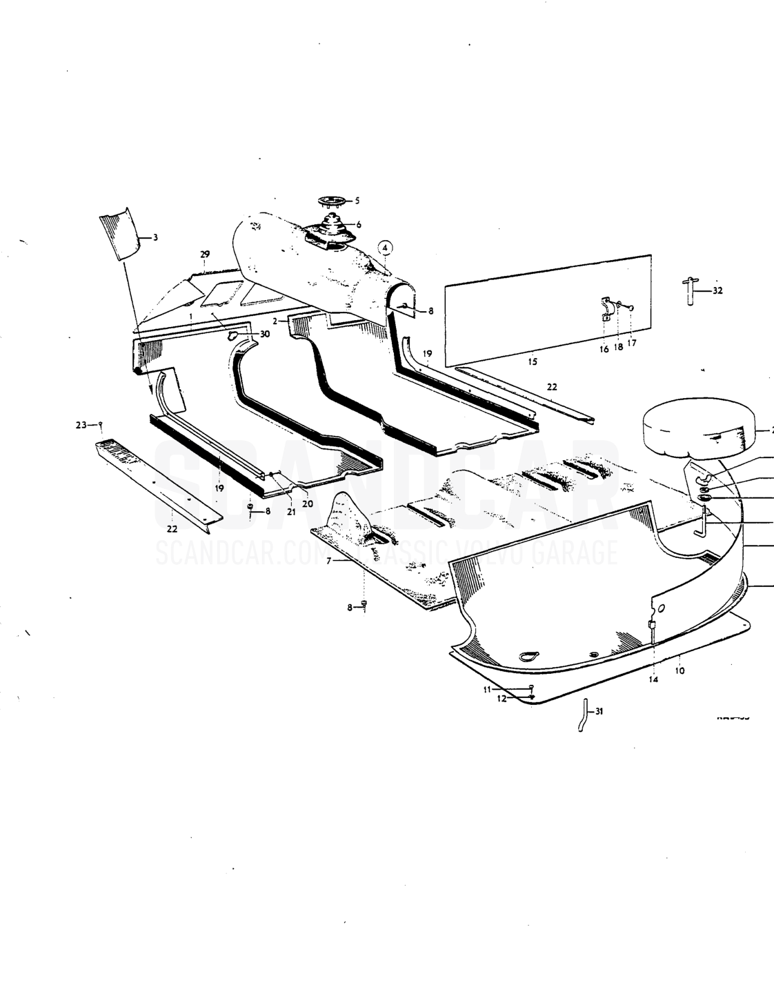 Mcts, sill plotes, spcre wheel mountings art