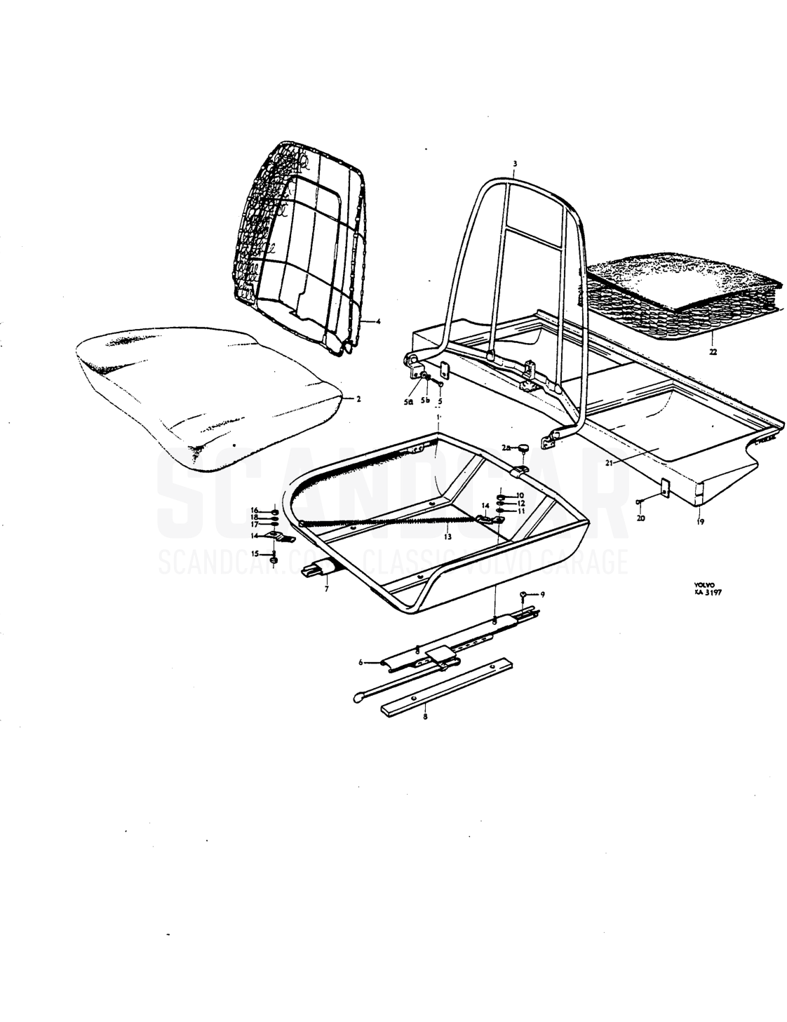 Front and reir seats Del. Parl