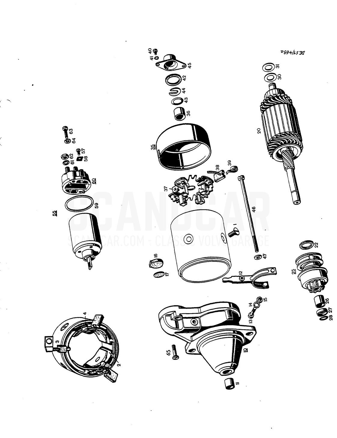 Starter motor Startmotor