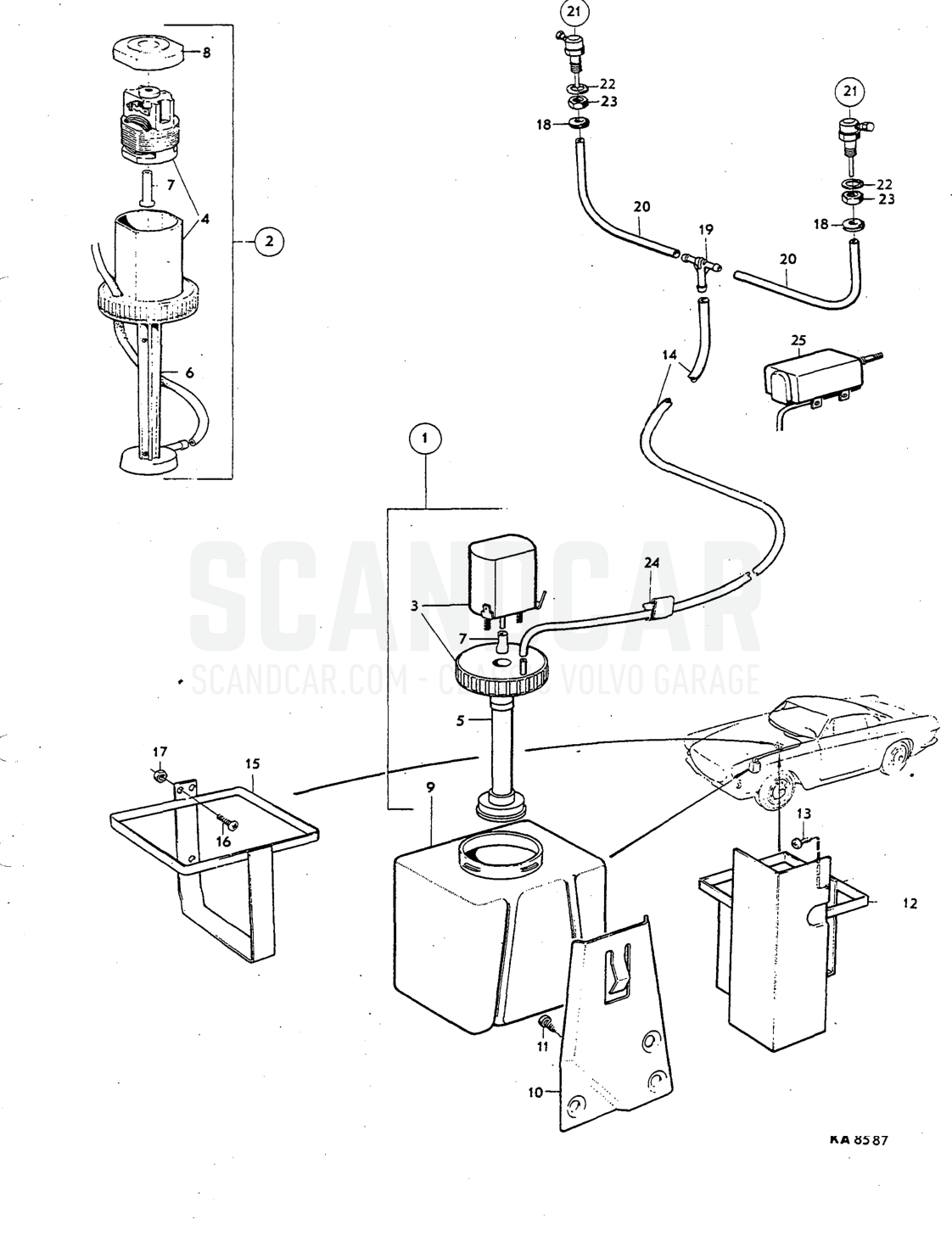 Instrumentation, Illustration Coonecting And Control Unit Sats Kit