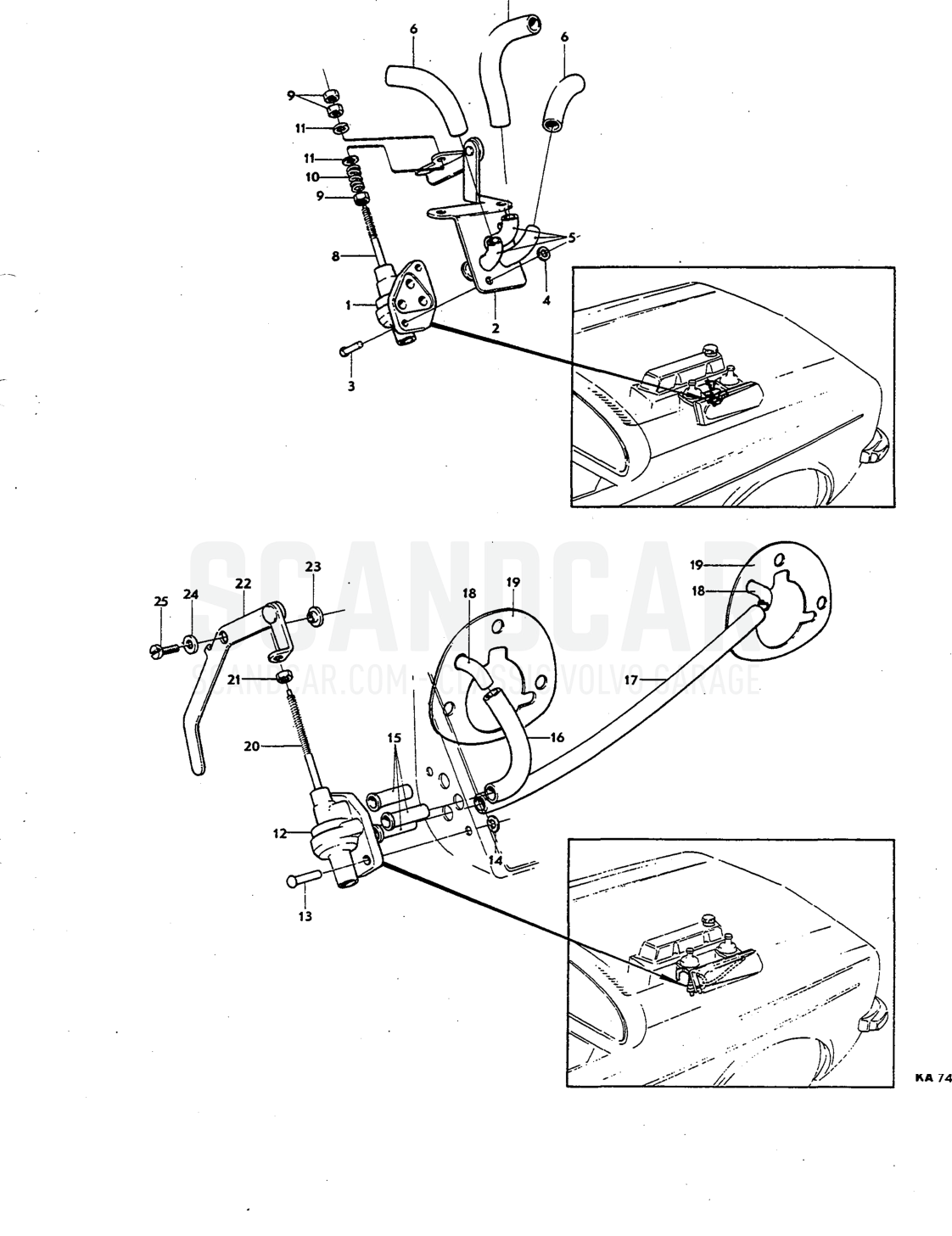 unit Illustration carburetter engine Sats Kit